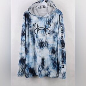 Under Armour Mens Distressed Fishing Lightweight Camouflage Shirt size L